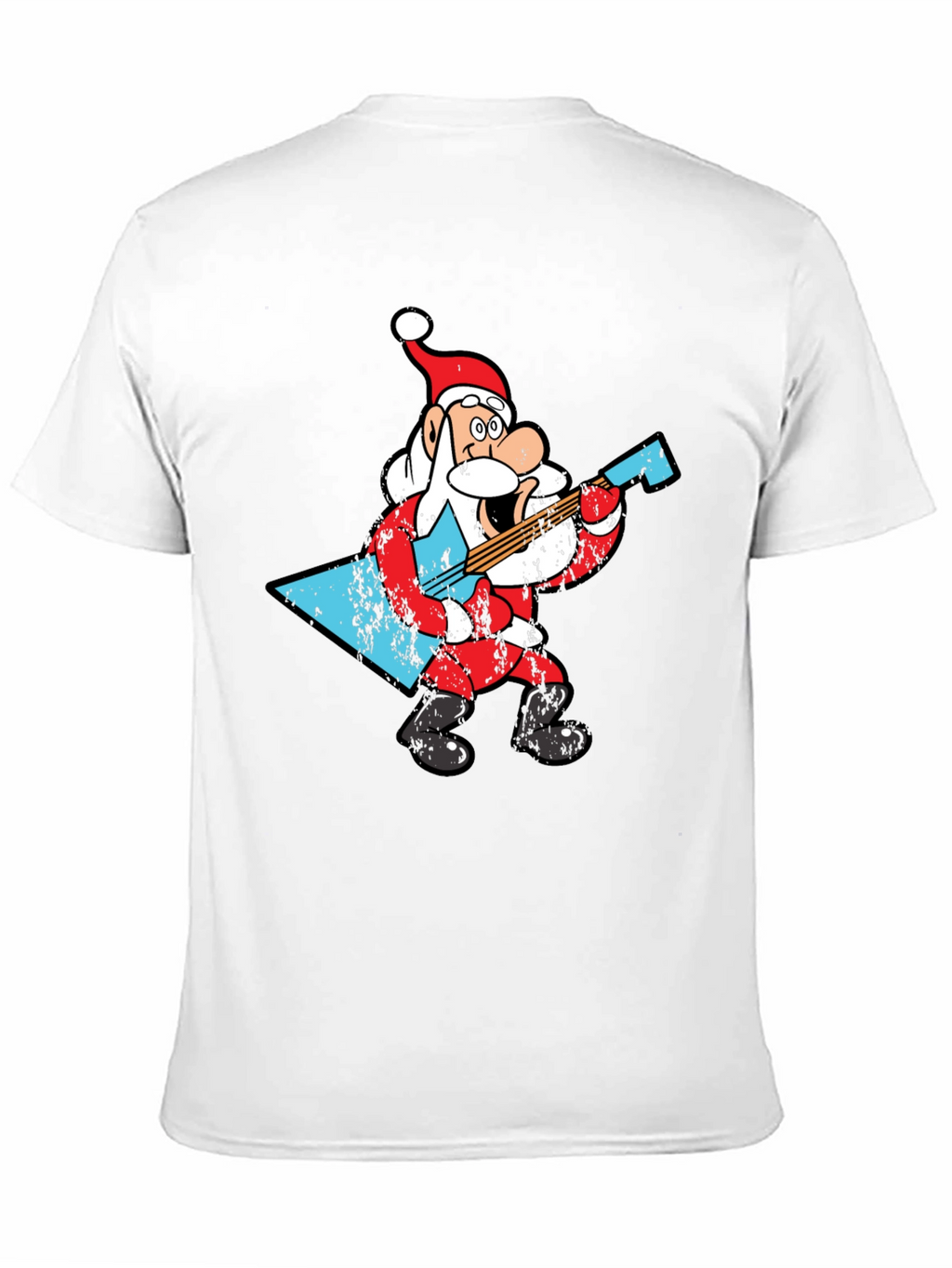 Rockin Santa Claus Graphic T-Shirt
