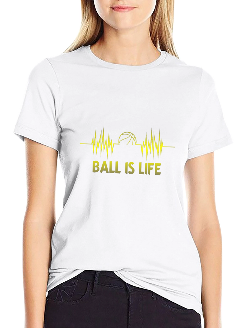 Ball is Life Graphic Tee - Black Cotton T-Shirt
