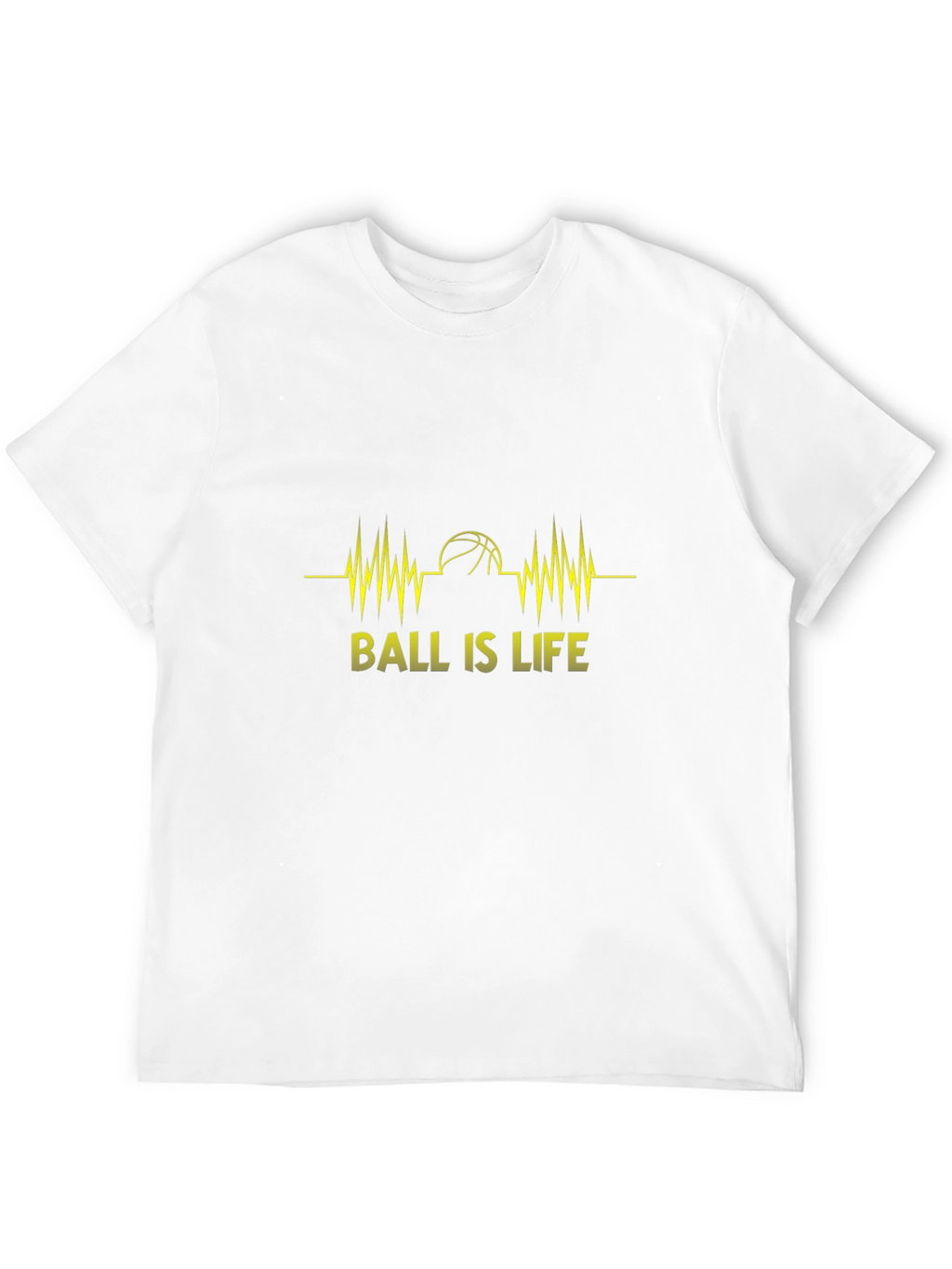 Ball is Life Graphic Tee - Black Cotton T-Shirt
