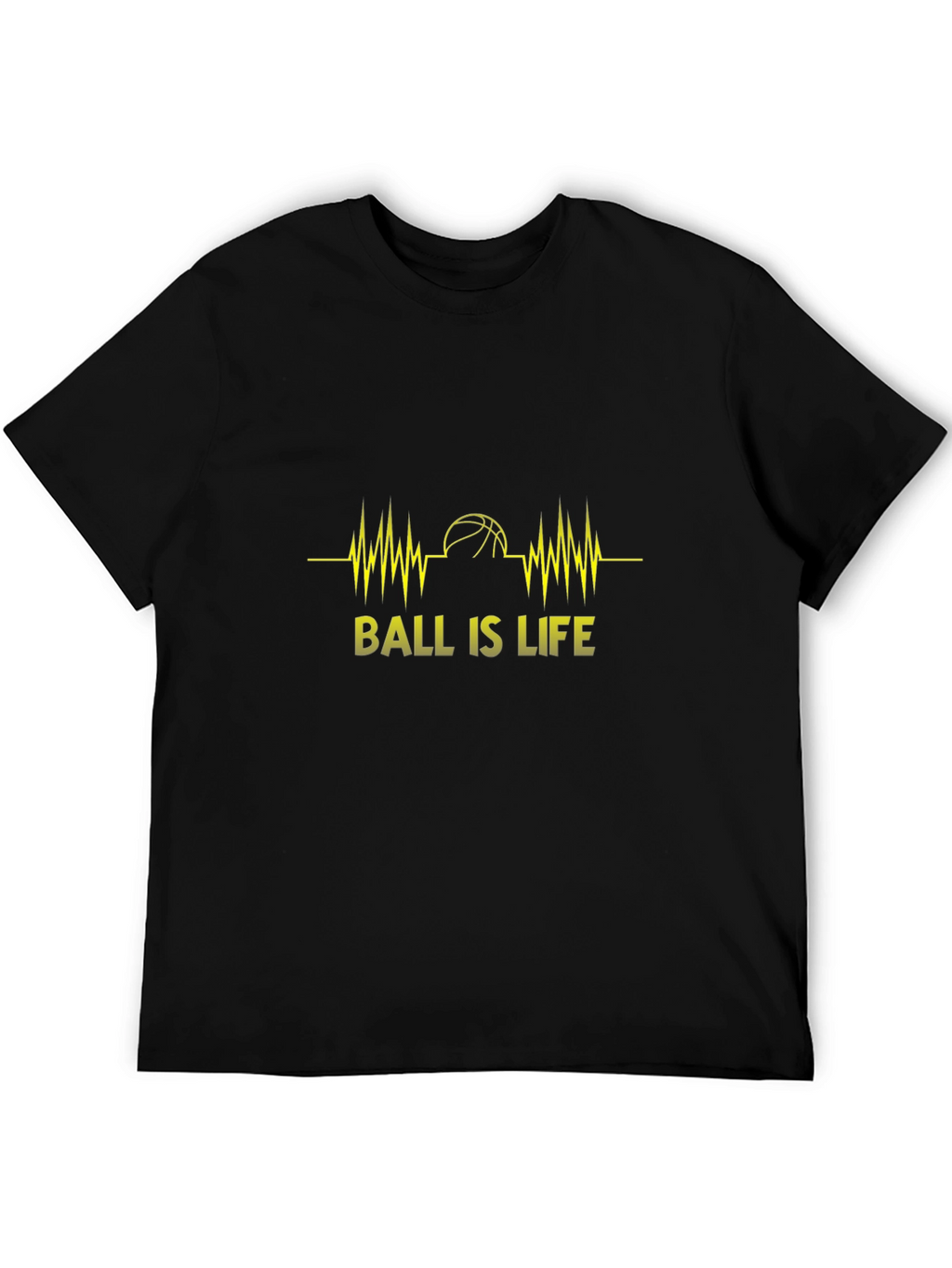 Ball is Life Graphic Tee - Black Cotton T-Shirt