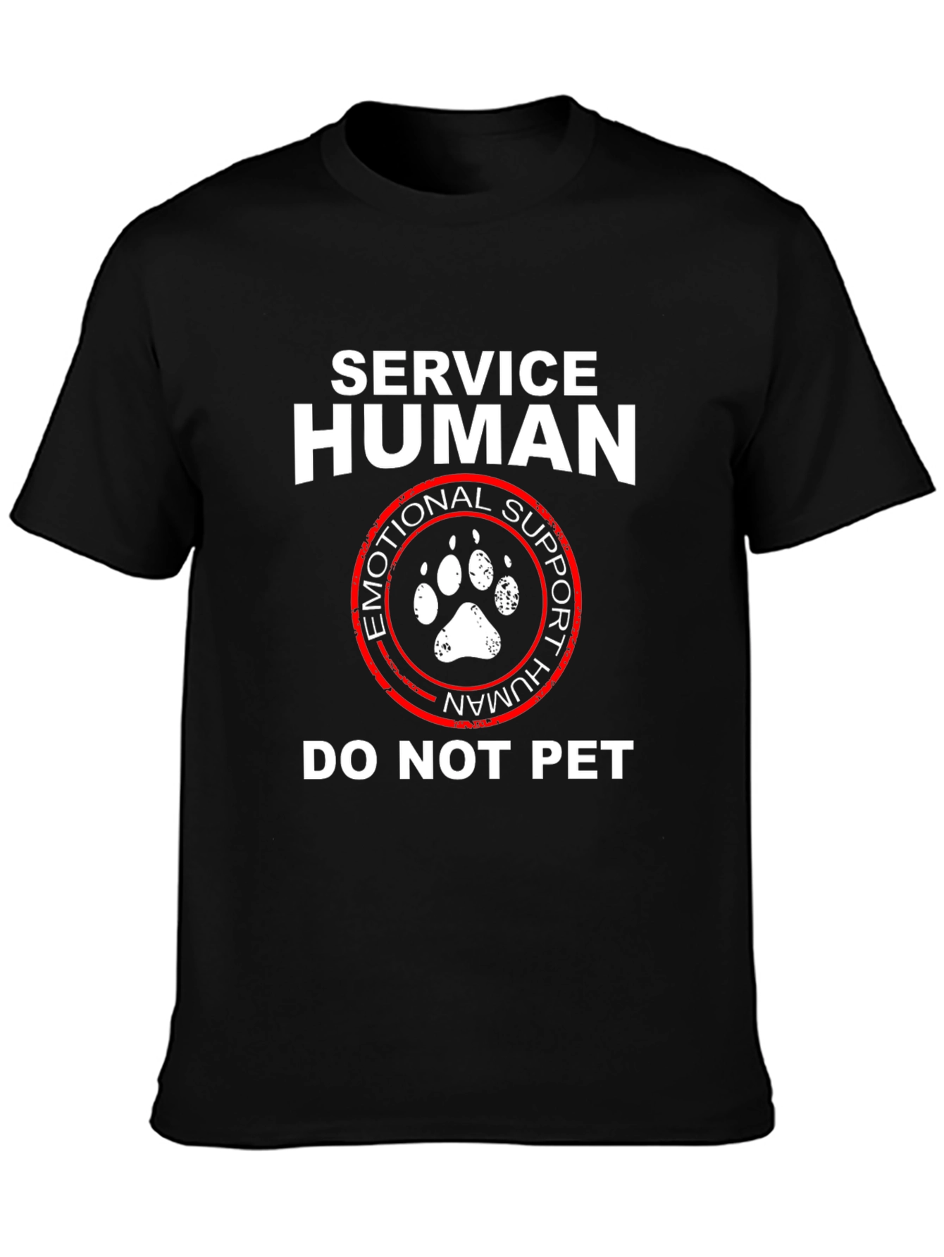 Service Human Emotional Support Do Not Pet T-Shirt