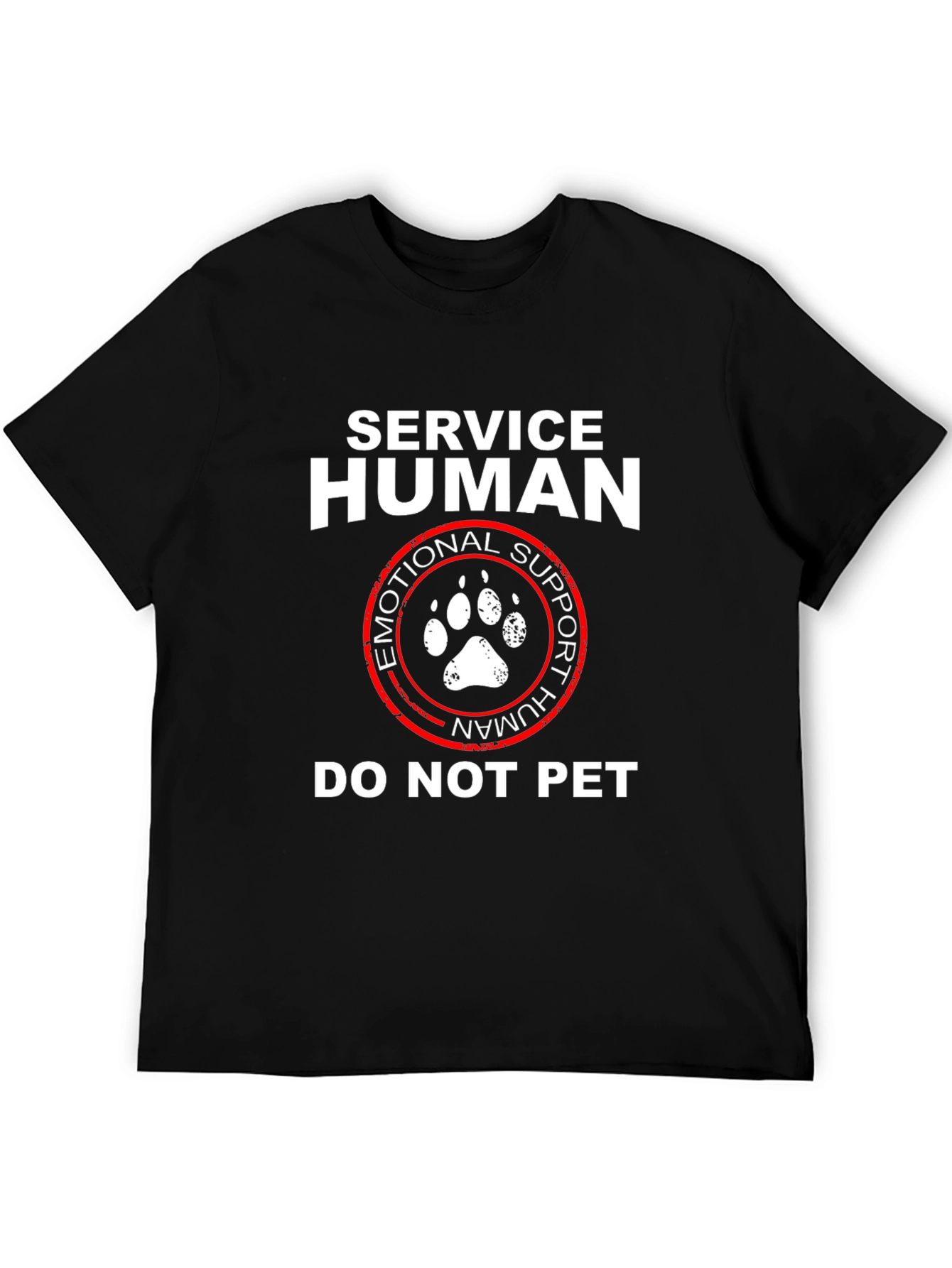Service Human Emotional Support Do Not Pet T-Shirt