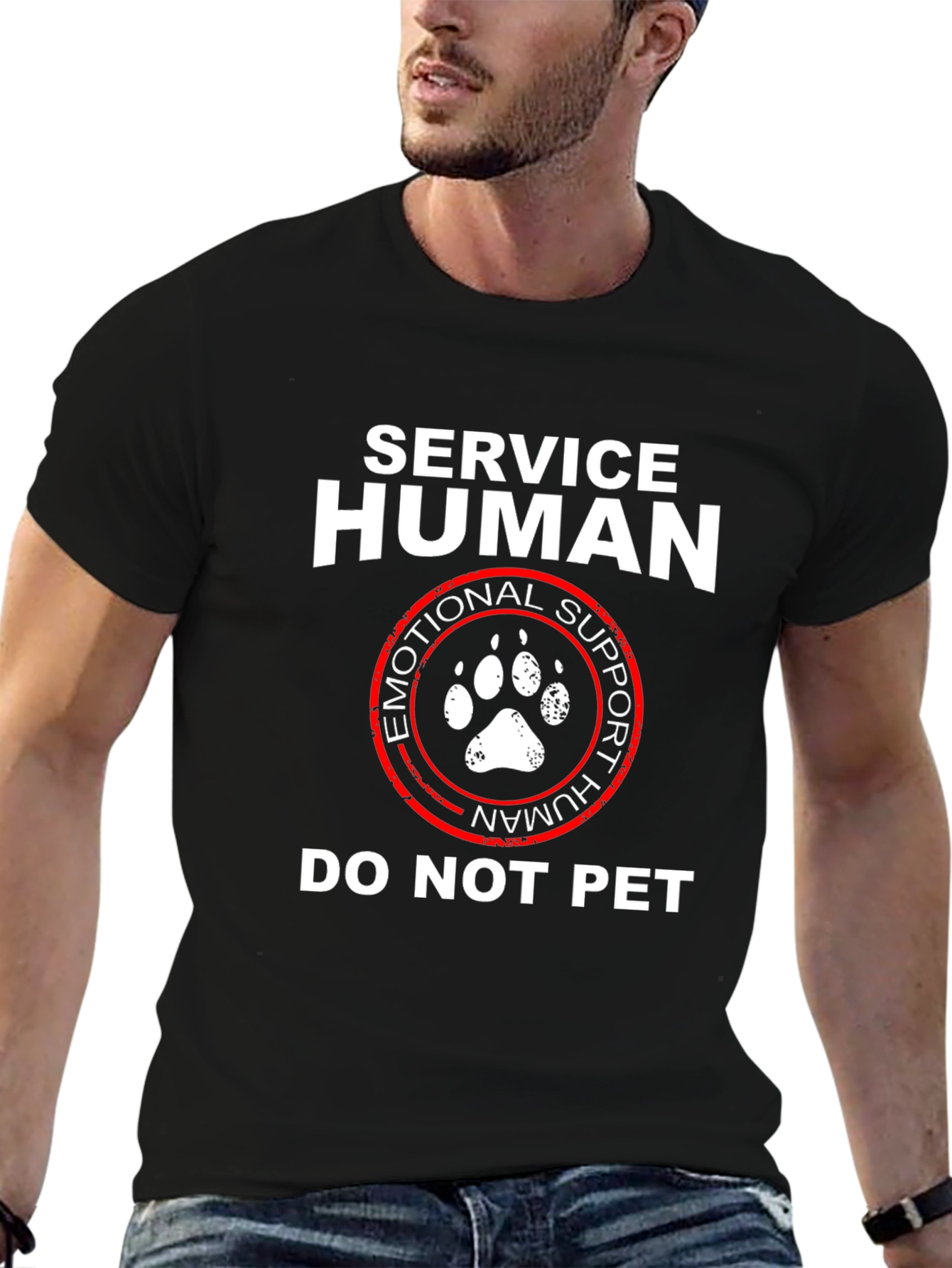 Service Human Emotional Support Do Not Pet T-Shirt