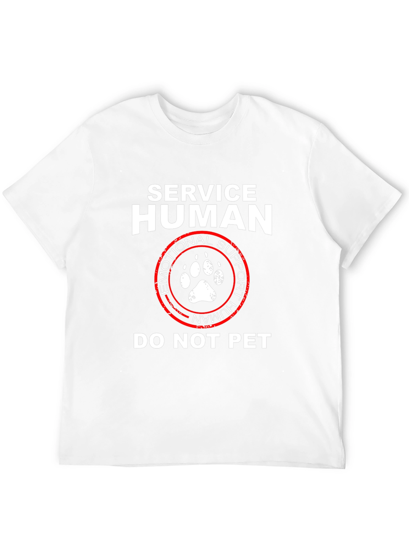 Service Human Emotional Support Do Not Pet T-Shirt