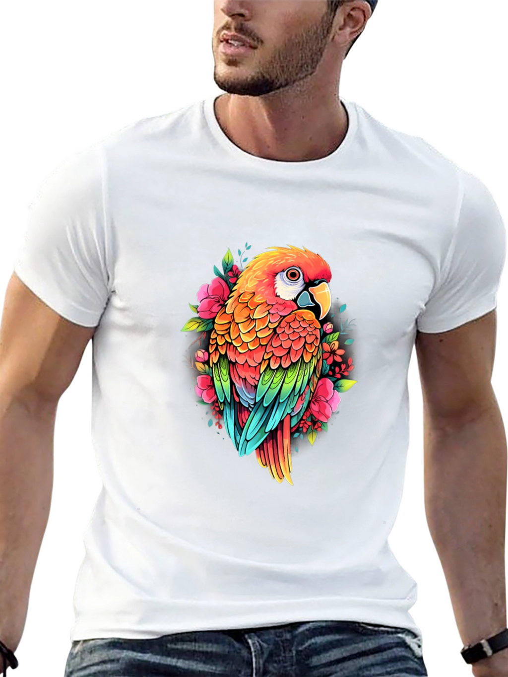 Parrot Graphic T-Shirt