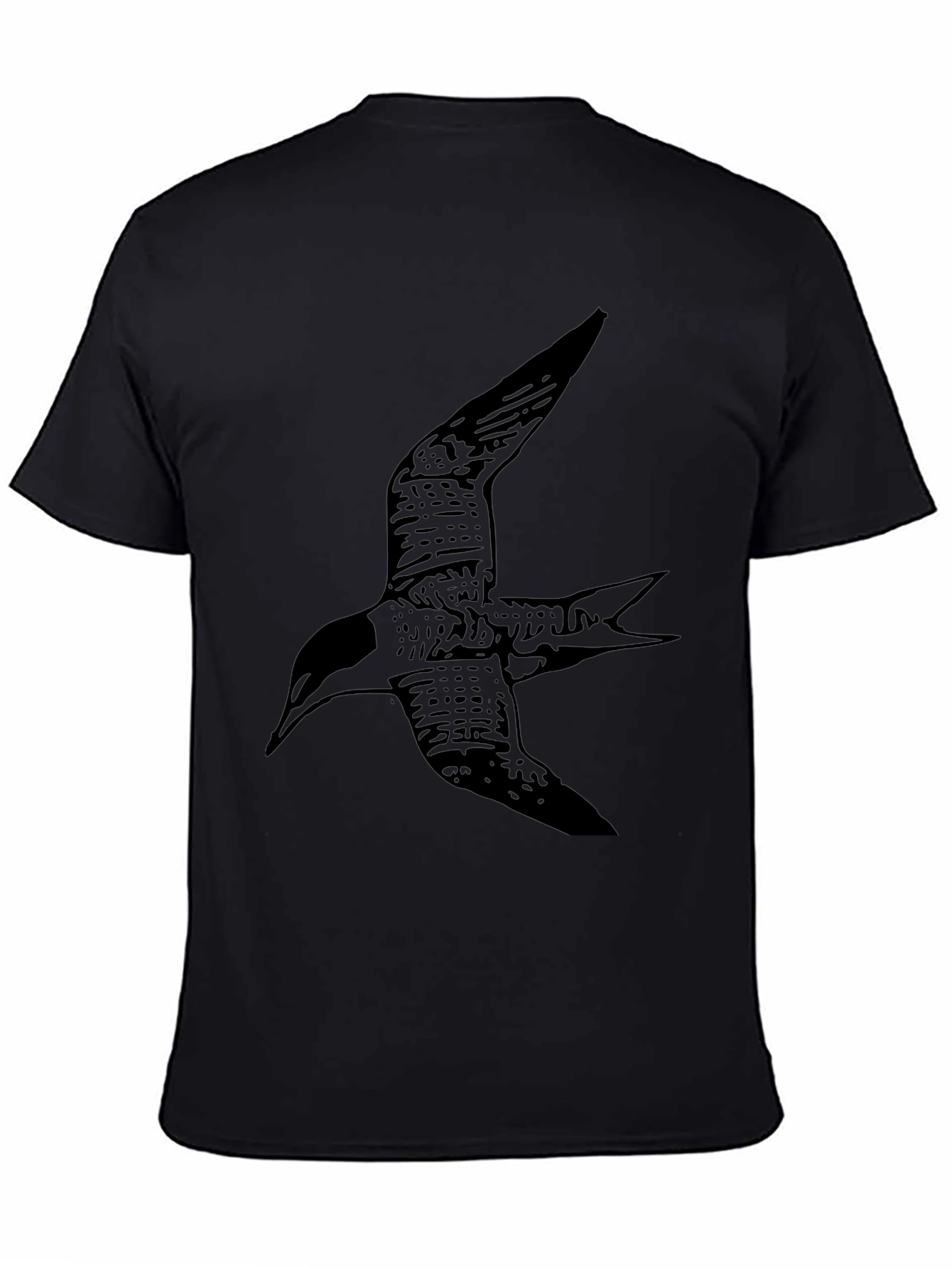 Black Bird Graphic Tee - Casual Style
