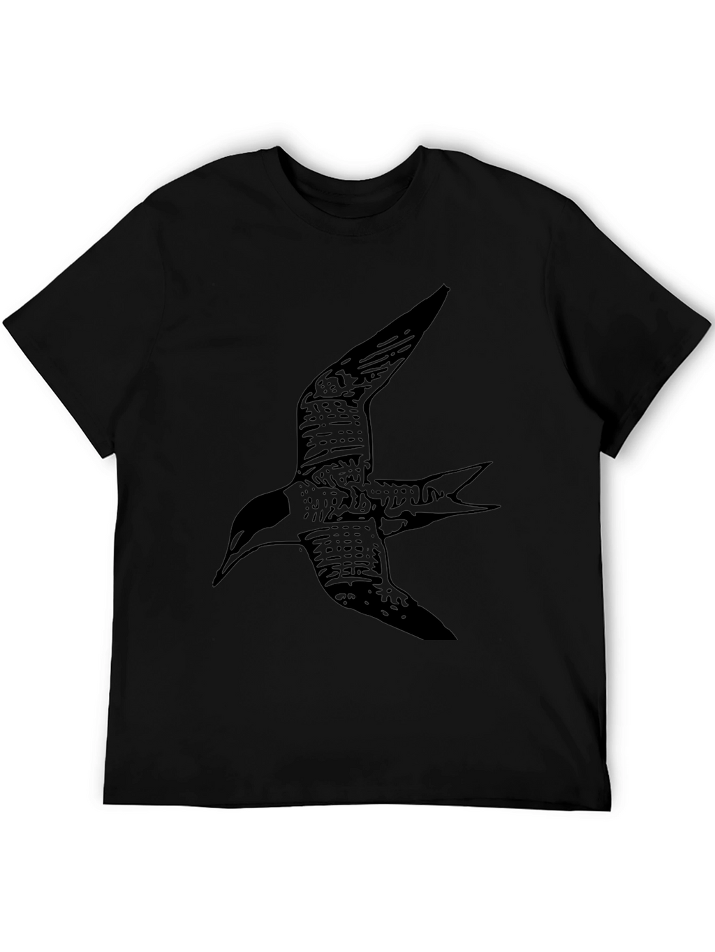 Black Bird Graphic Tee - Casual Style