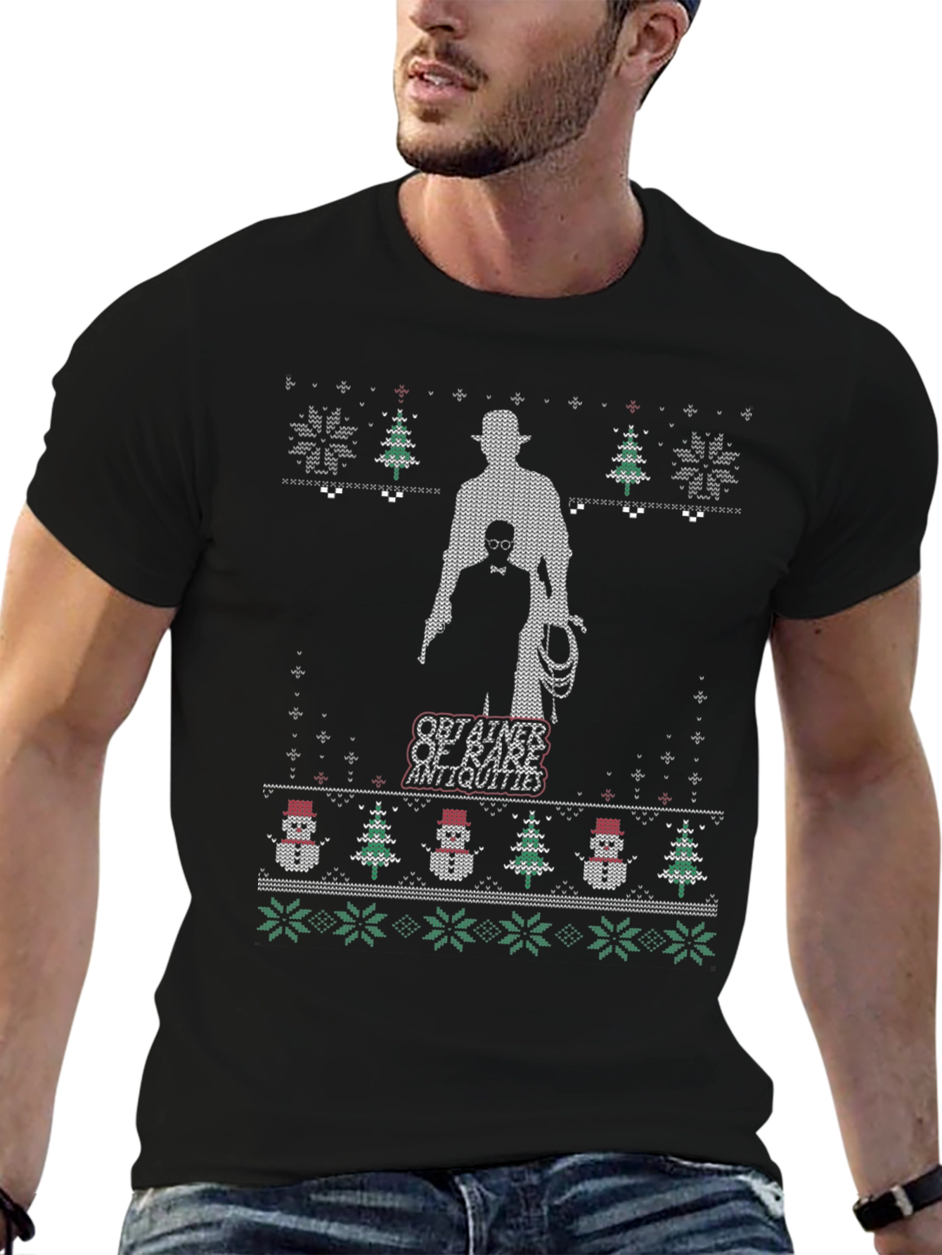 Indiana Jones Ugly Christmas Sweater T-Shirt