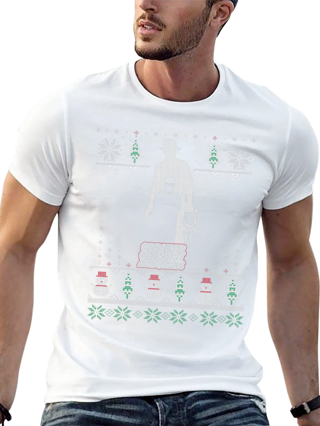 Indiana Jones Ugly Christmas Sweater T-Shirt