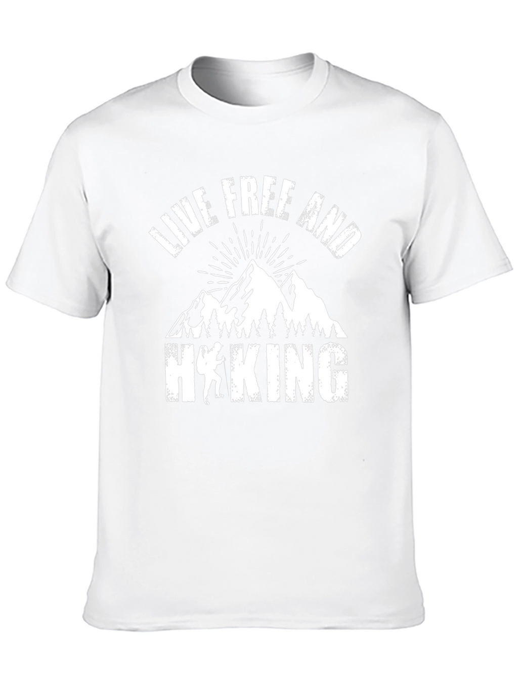 Live Free Hiking Graphic Tee - Black Unisex T-Shirt