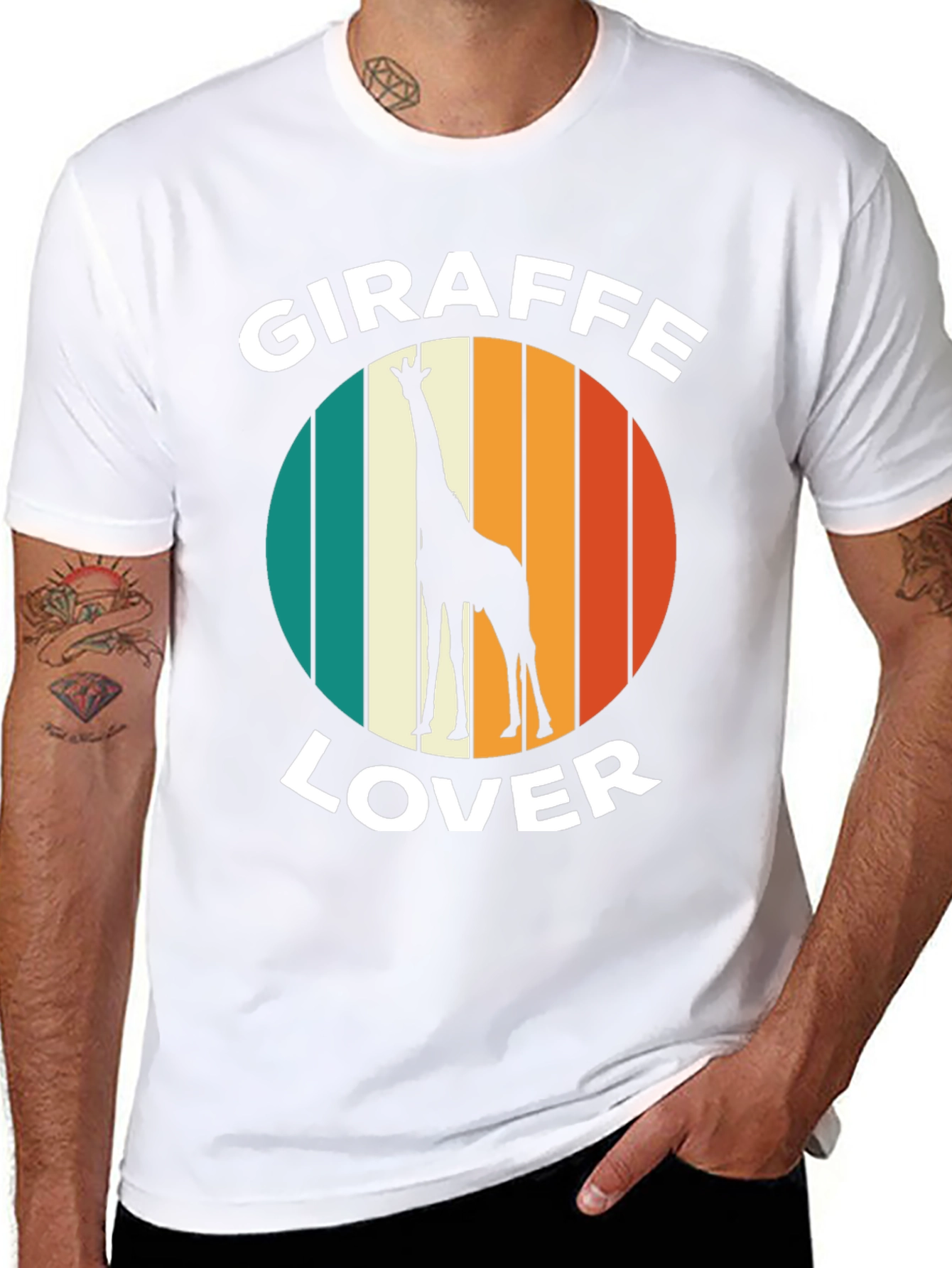 Giraffe Lover T-Shirt - Retro Style