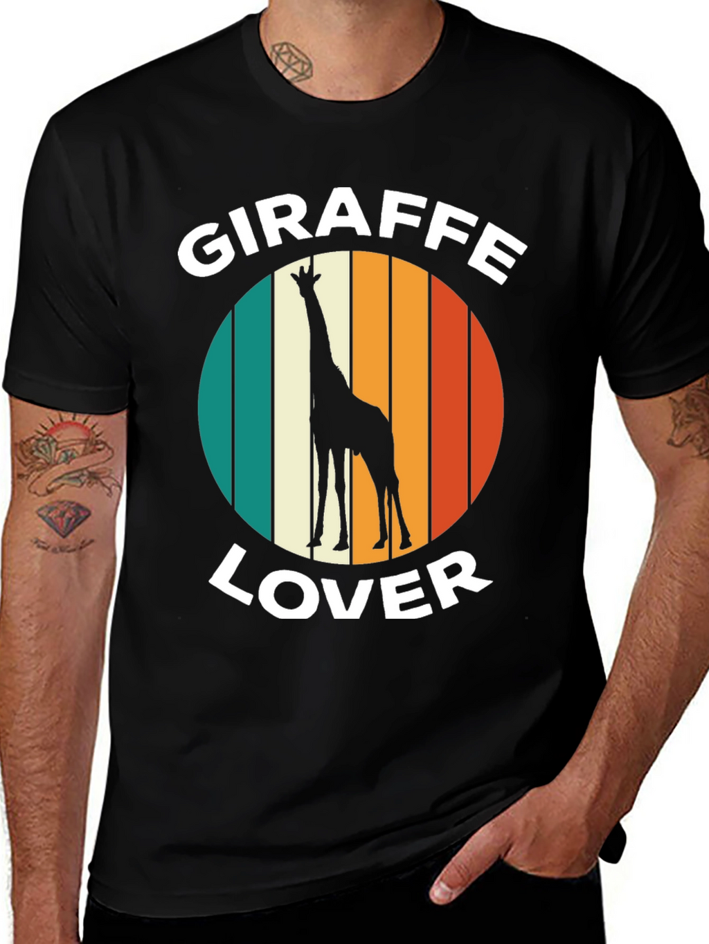 Giraffe Lover T-Shirt - Retro Style