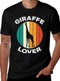 Giraffe Lover T-Shirt - Retro Style