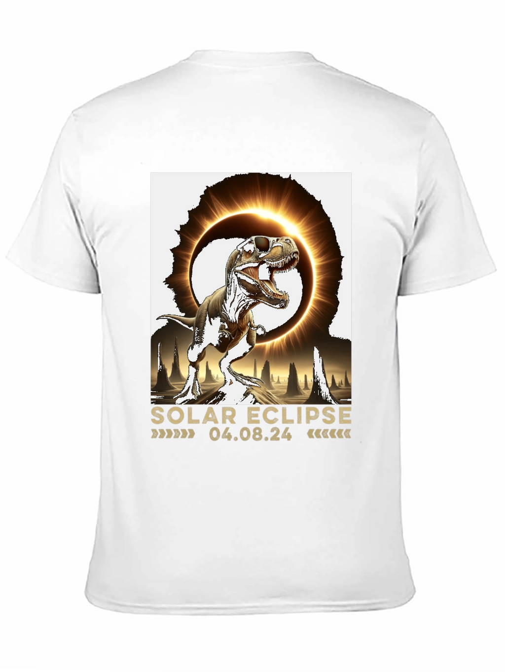 Solar Eclipse Dinosaur T-Shirt