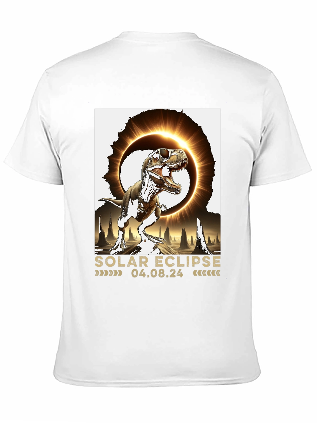 Solar Eclipse Dinosaur T-Shirt