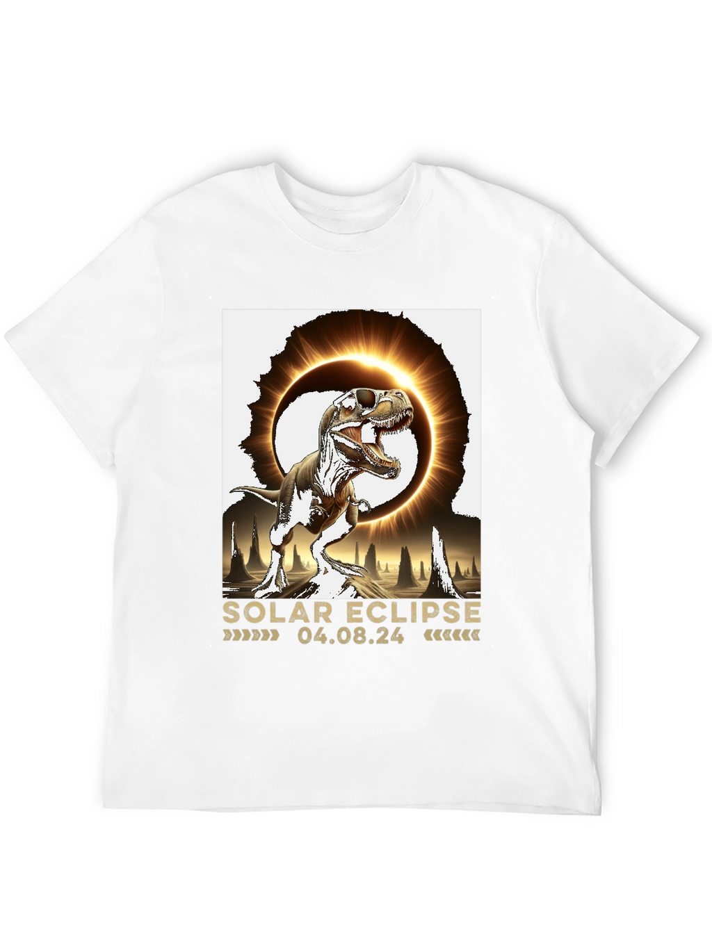Solar Eclipse Dinosaur T-Shirt