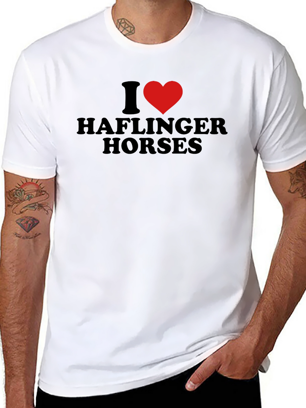I Heart Haflinger Horses Graphic Tee