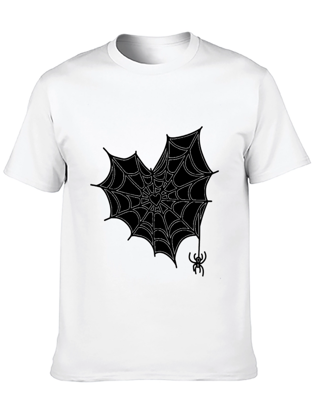 Gothic Spiderweb Heart T-Shirt