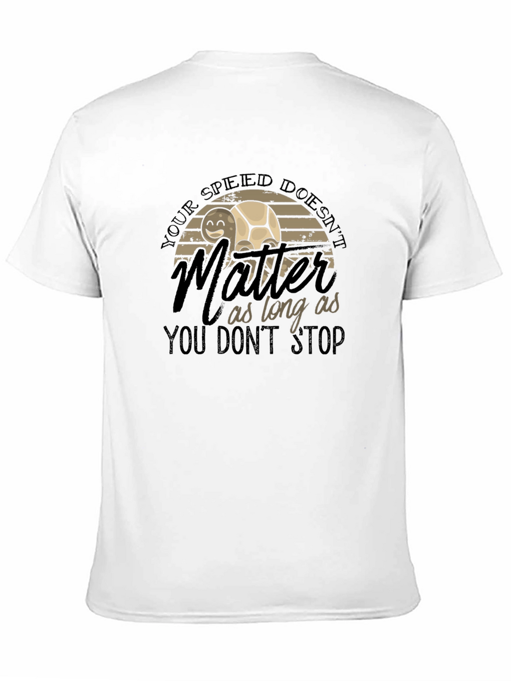 Inspirational Turtle Graphic T-Shirt