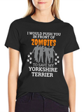 Zombie Yorkshire Terrier T-Shirt