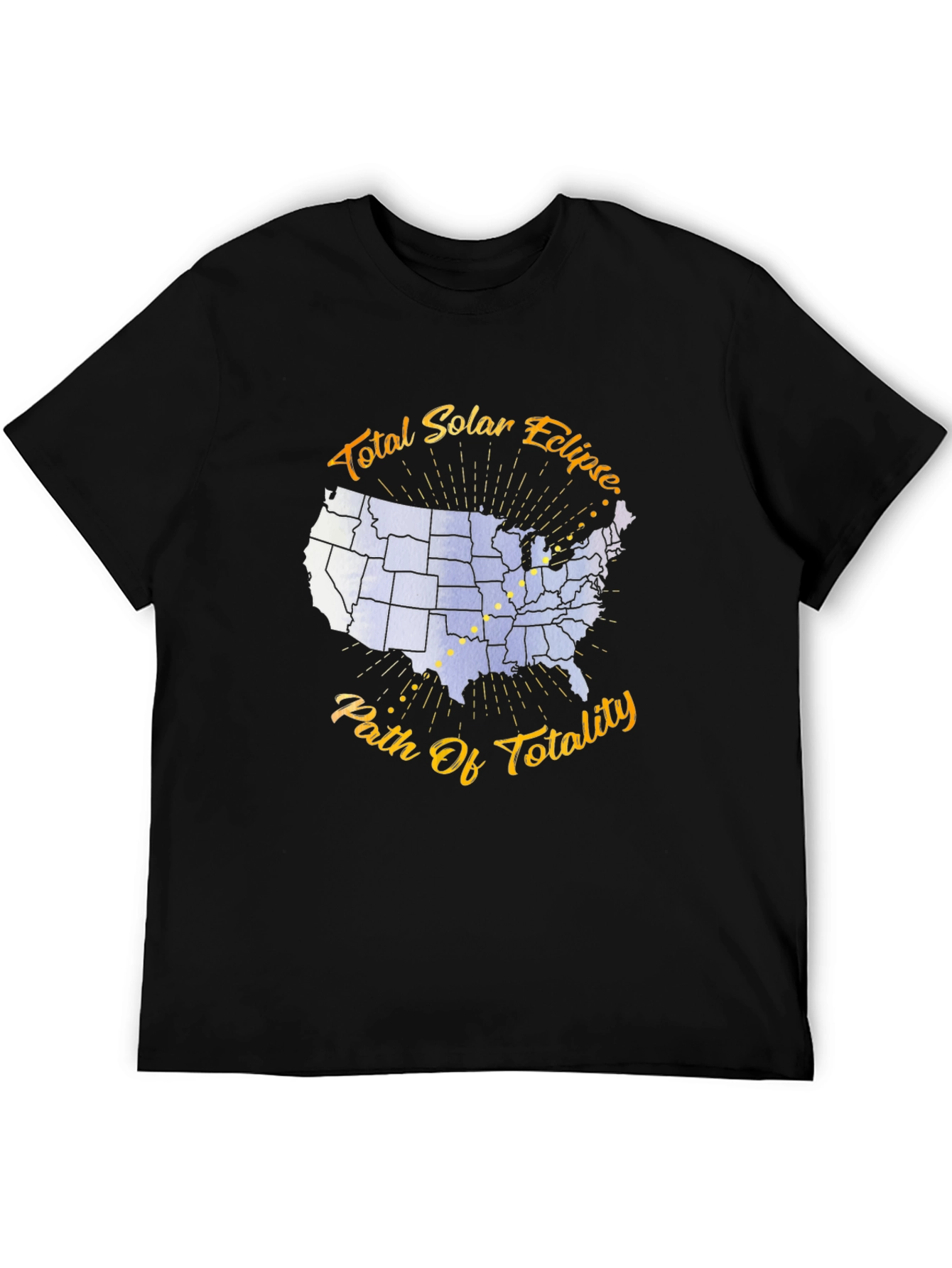 Total Solar Eclipse Path of Totality Graphic T-Shirt