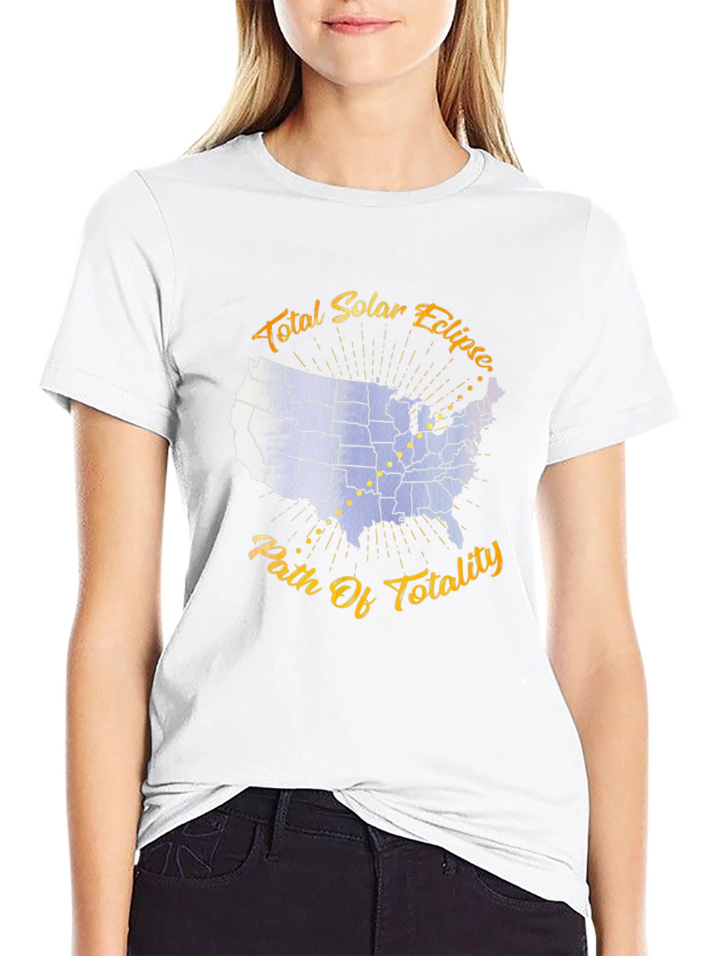 Total Solar Eclipse Path of Totality Graphic T-Shirt