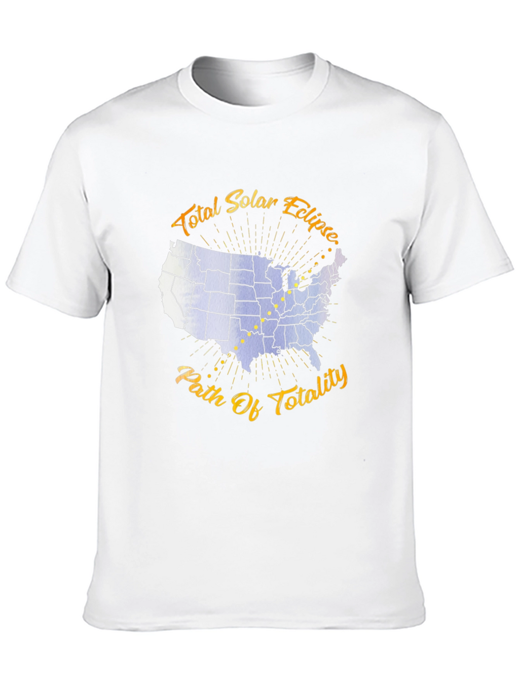 Total Solar Eclipse Path of Totality Graphic T-Shirt