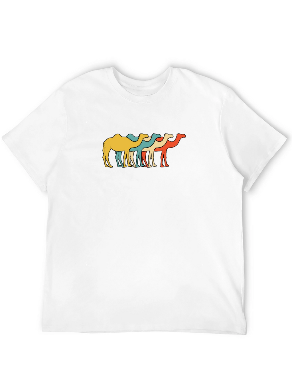 Retro Camel T-Shirt - Funky Desert Style