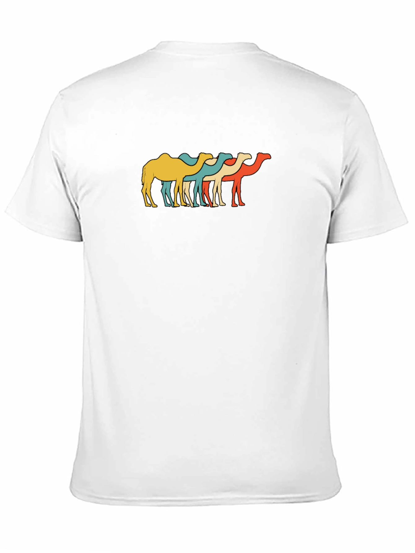 Retro Camel T-Shirt - Funky Desert Style