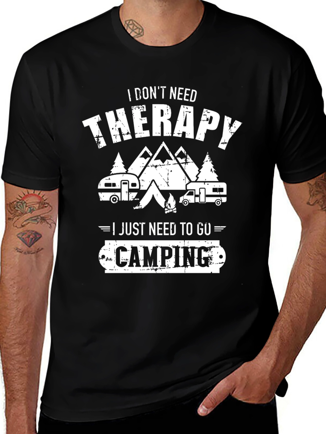Camping Therapy Graphic Tee - Unisex