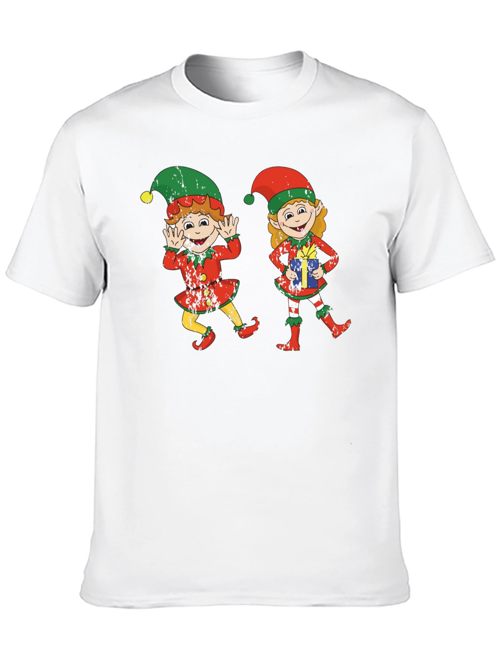 Festive Elf Graphic Tee - Holiday Cheer