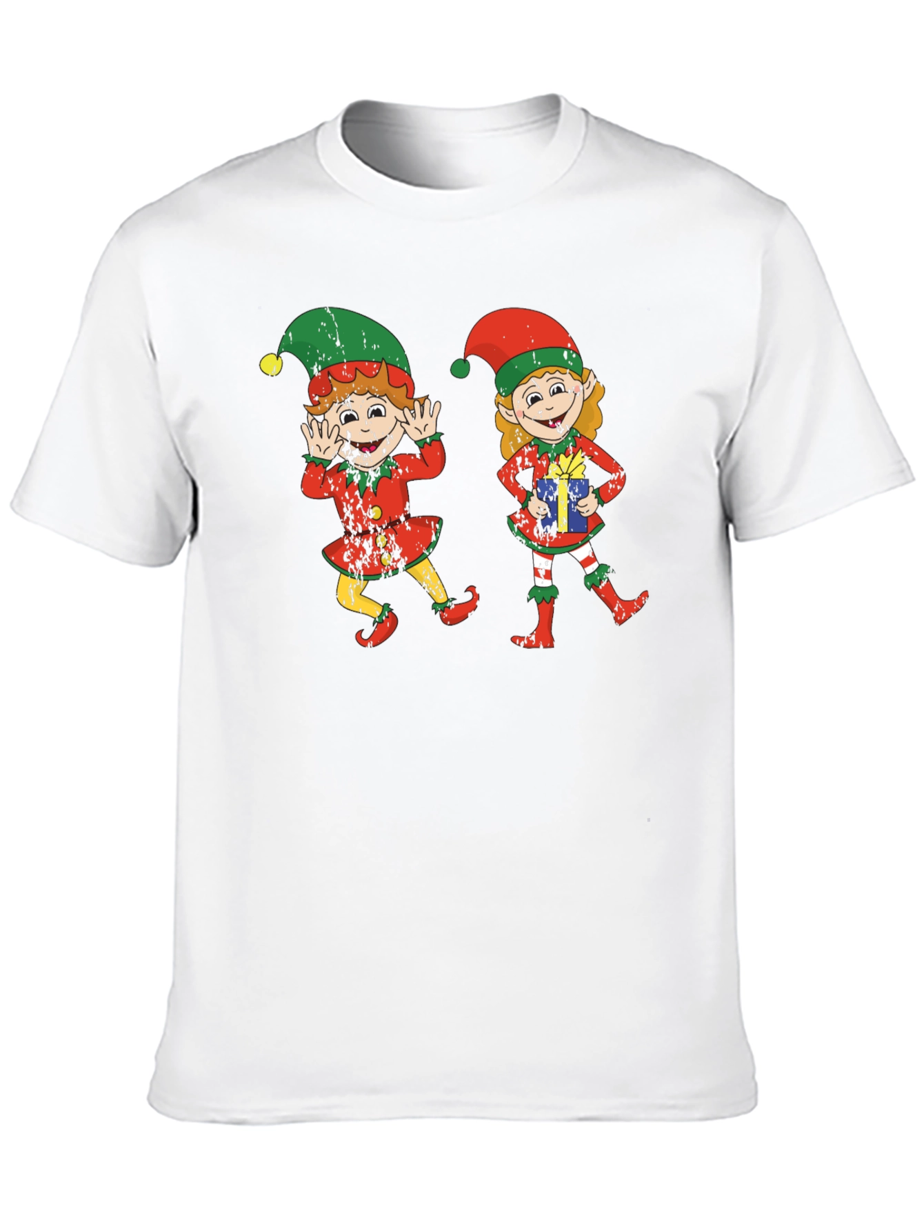 Festive Elf Graphic Tee - Holiday Cheer