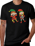Festive Elf Graphic Tee - Holiday Cheer