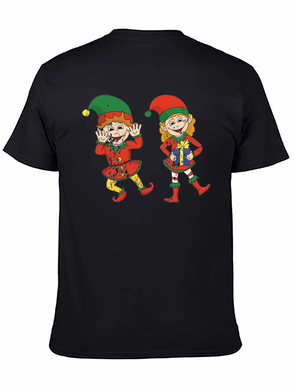 Festive Elf Graphic Tee - Holiday Cheer