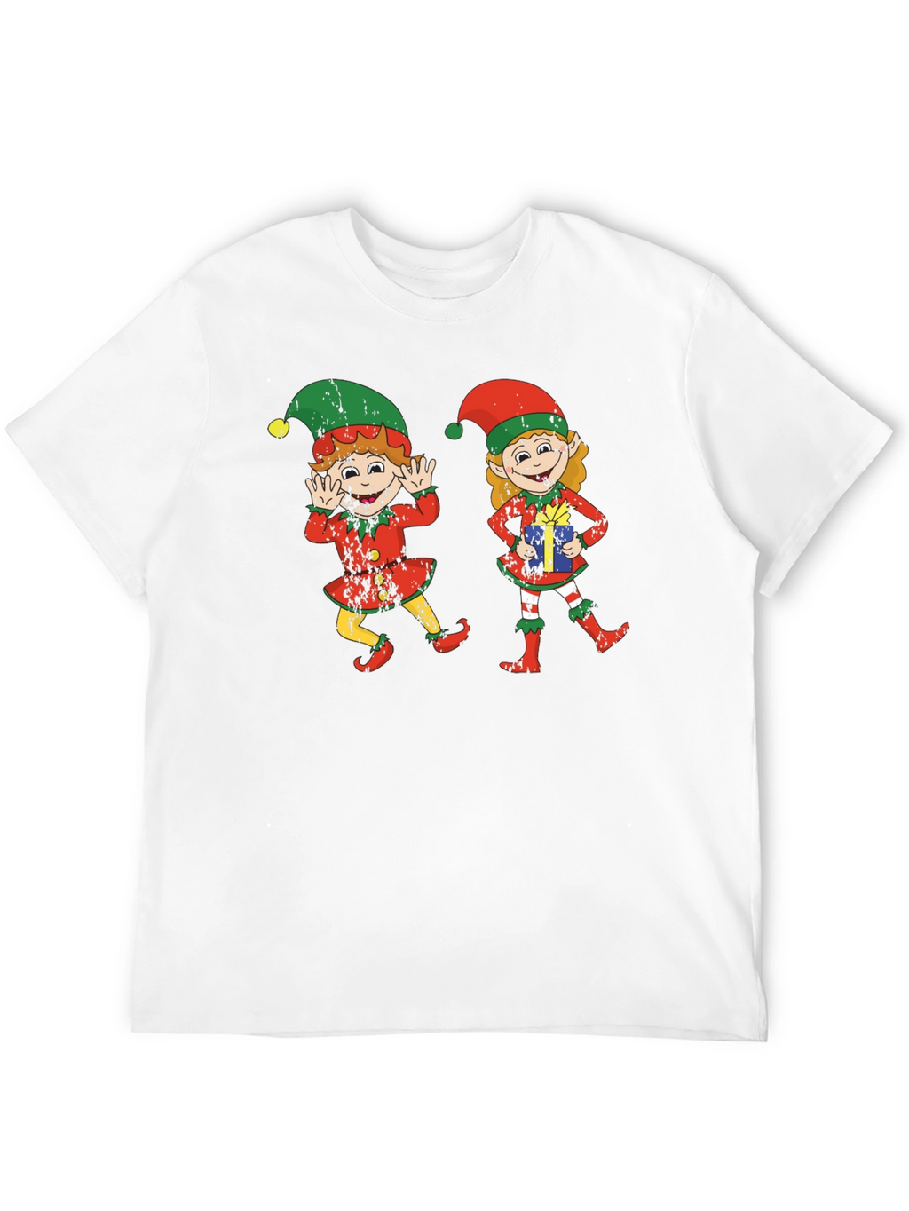 Festive Elf Graphic Tee - Holiday Cheer