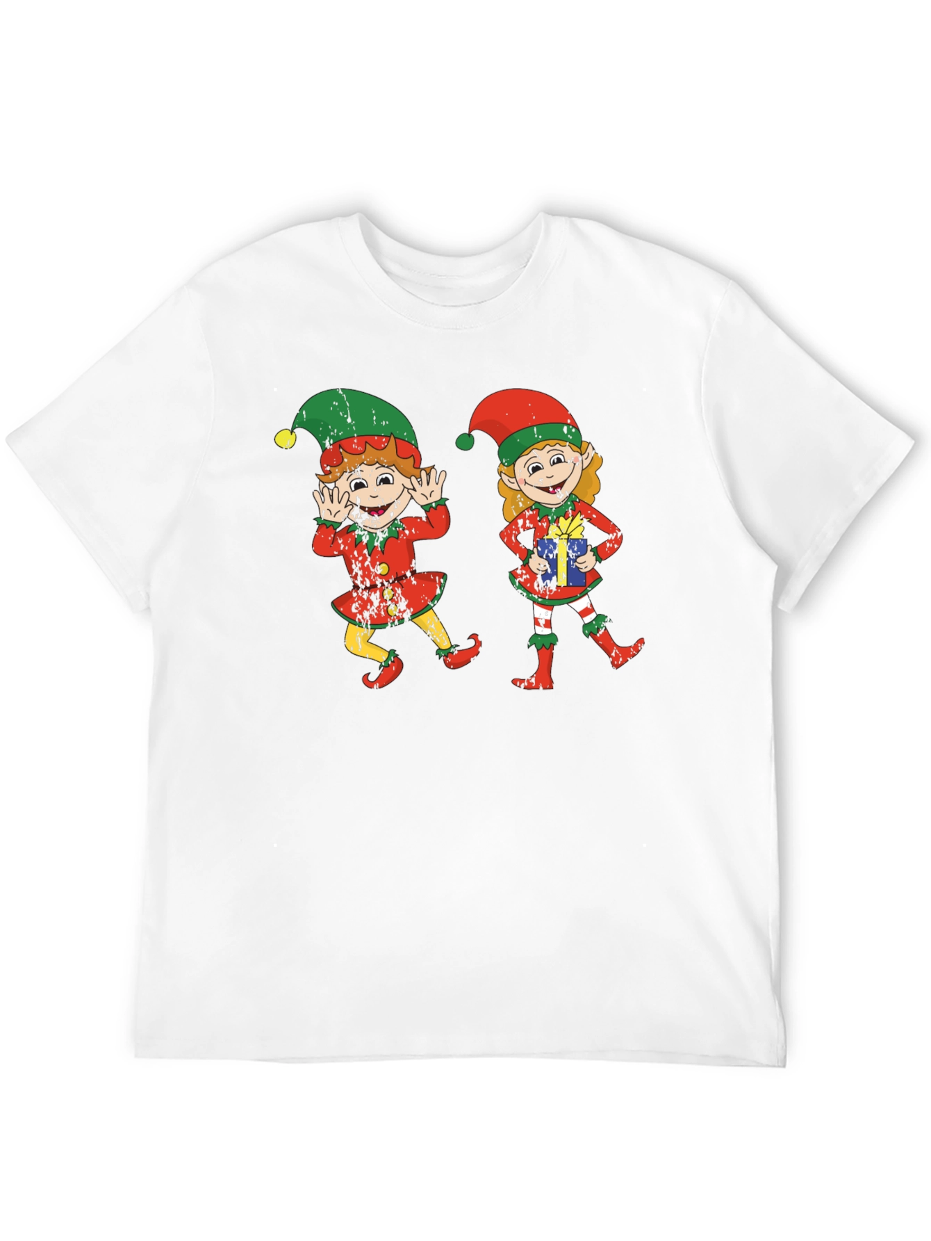 Festive Elf Graphic Tee - Holiday Cheer
