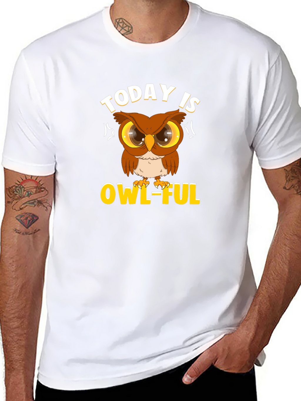 Today is OWL-FUL T-Shirt Funny Animal Graphic Tee