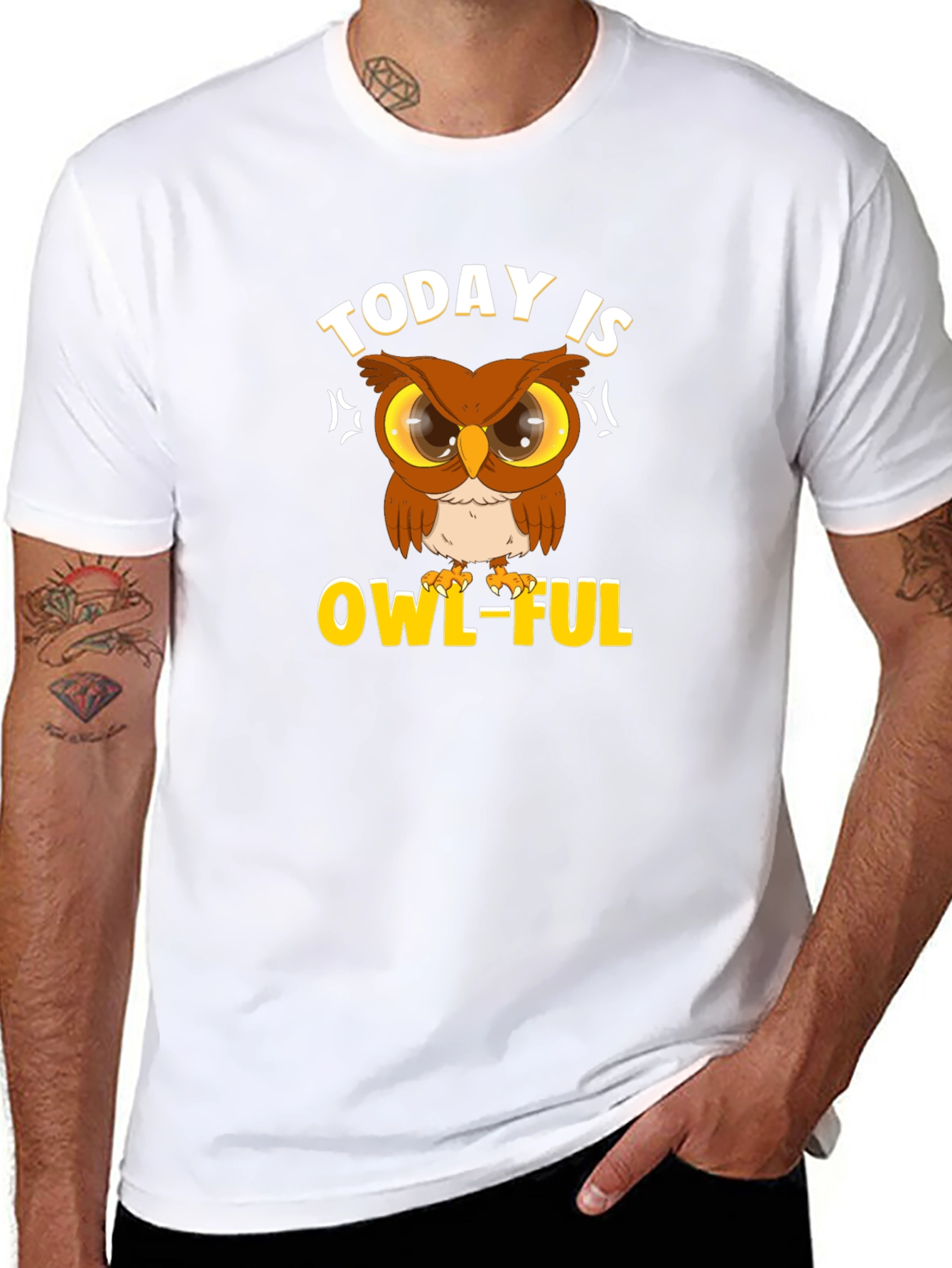 Today is OWL-FUL T-Shirt Funny Animal Graphic Tee
