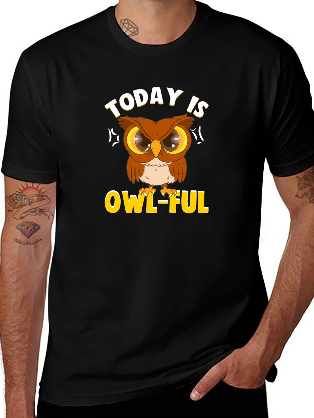 Today is OWL-FUL T-Shirt Funny Animal Graphic Tee