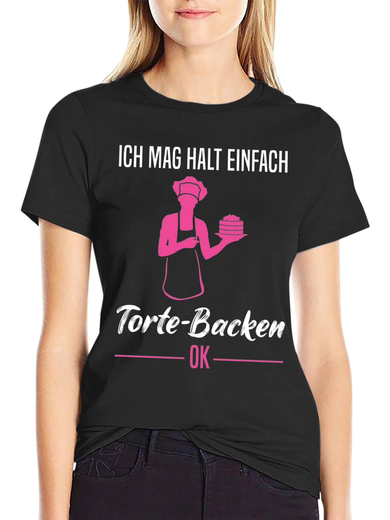 Baker Humor T-Shirt - Ich mag halt einfach Torte-Backen