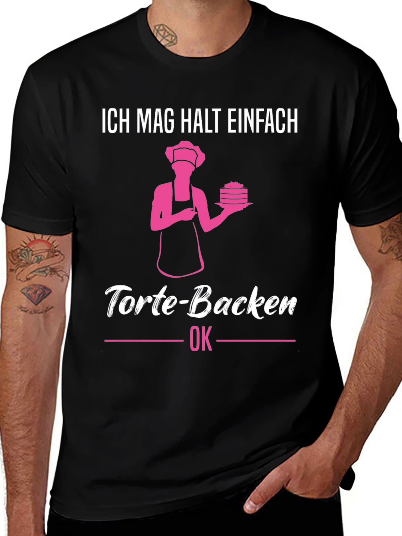 Baker Humor T-Shirt - Ich mag halt einfach Torte-Backen