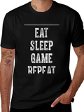 Eat Sleep Game Repeat T-Shirt - Gamer Life