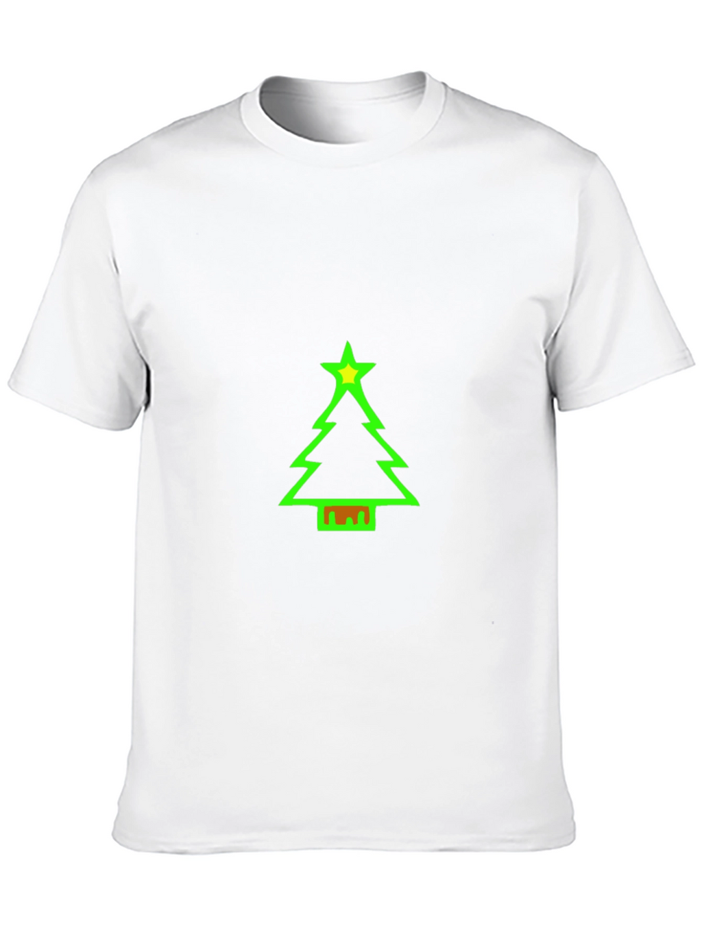 Festive Christmas Tree Graphic Tee - Holiday Cheer