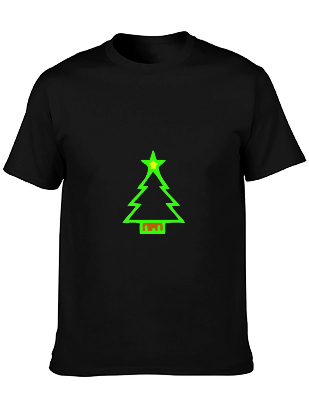 Festive Christmas Tree Graphic Tee - Holiday Cheer