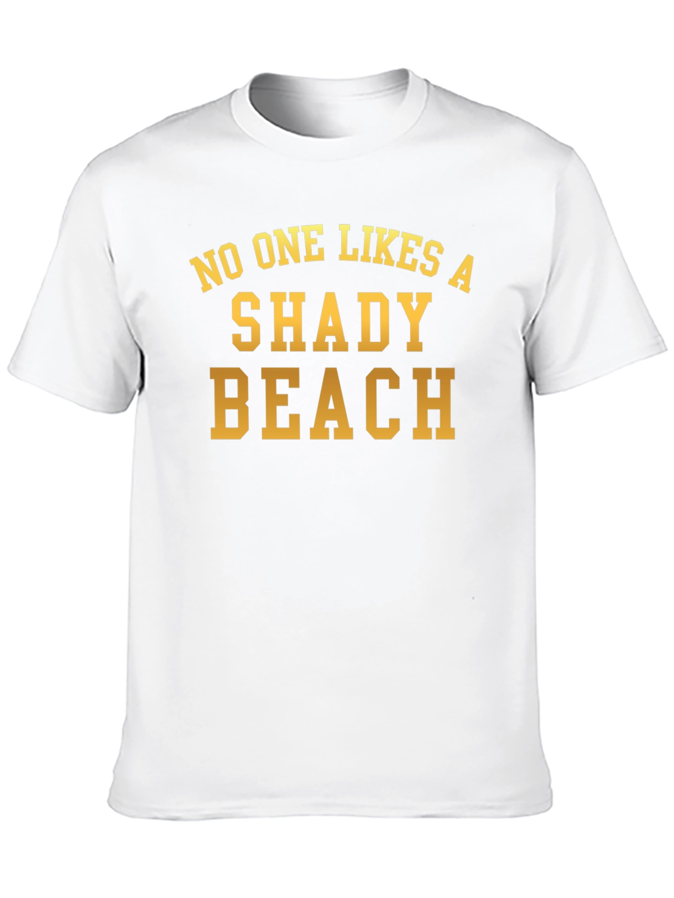 Shady Beach Graphic Tee - Black Cotton T-Shirt