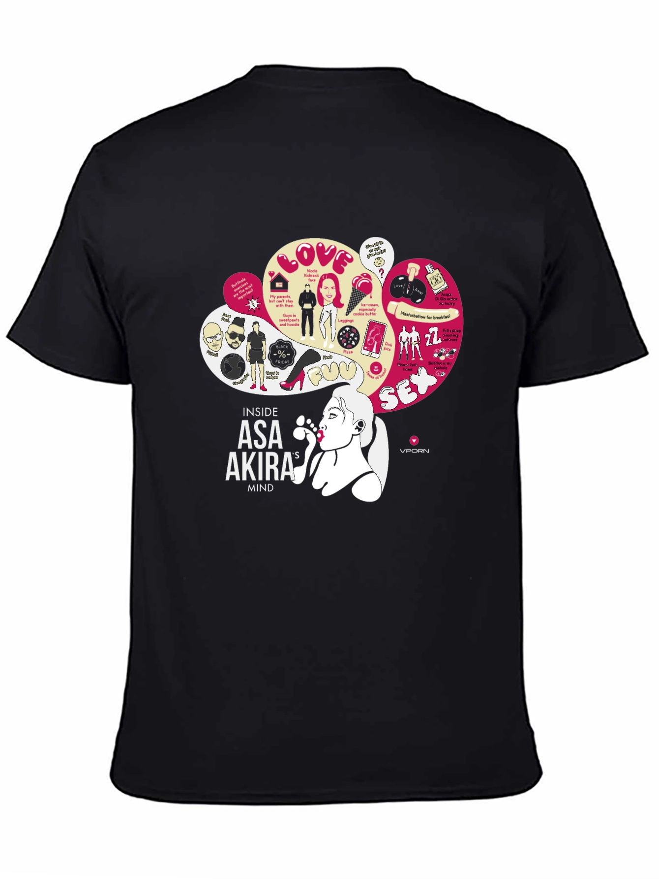 Asa Akira Mind T-Shirt: Funny Adult Humor Graphic Tee