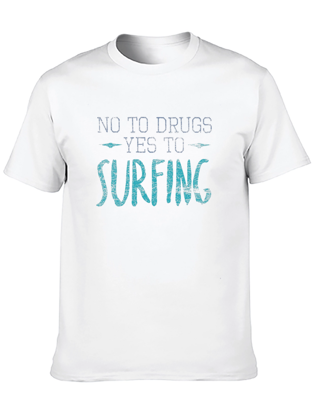 No Drugs Yes Surfing Graphic T-Shirt