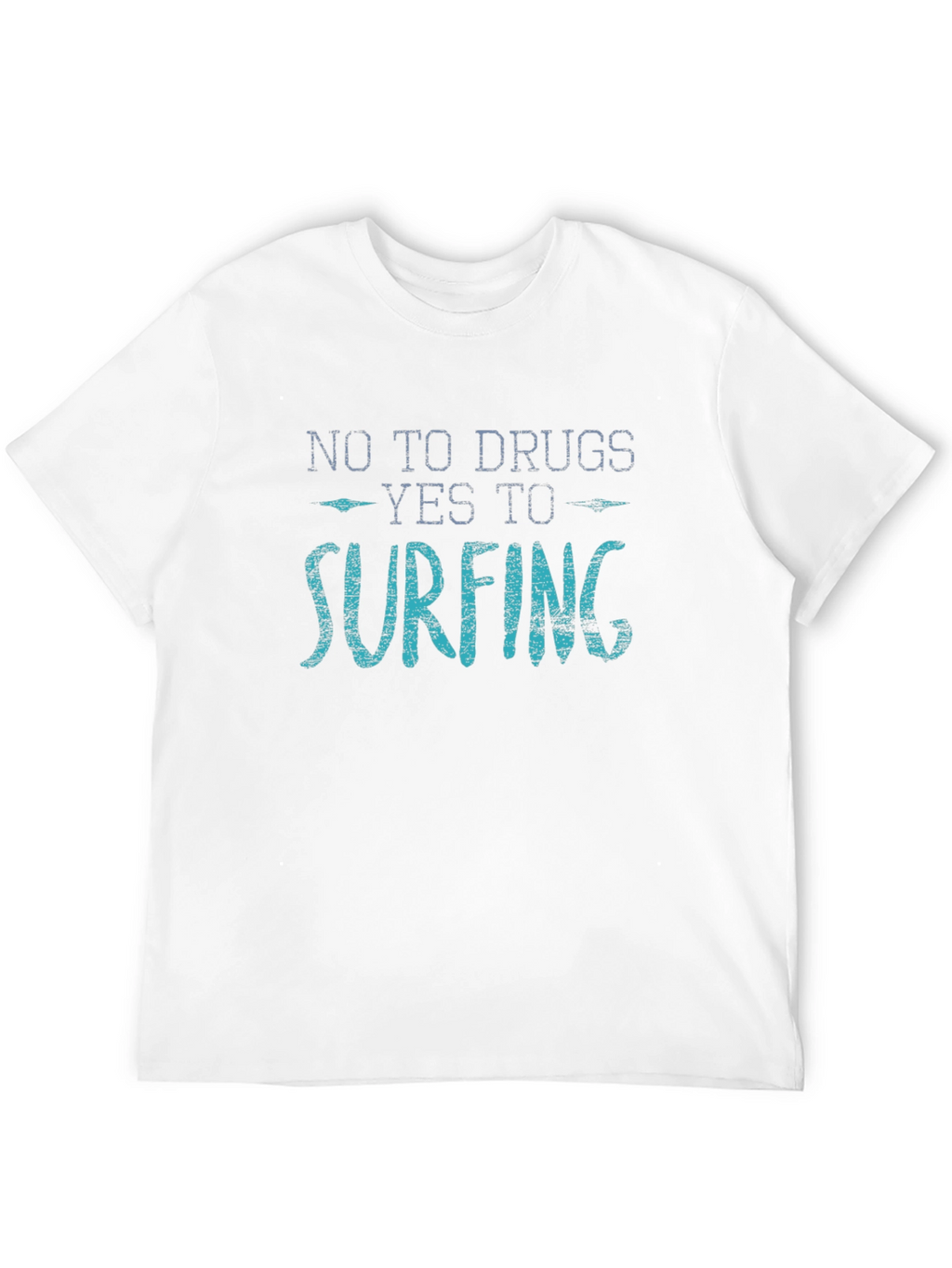 No Drugs Yes Surfing Graphic T-Shirt