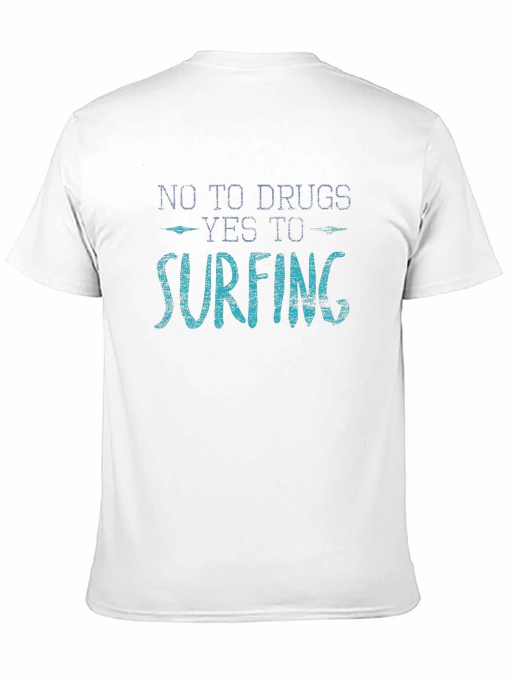 No Drugs Yes Surfing Graphic T-Shirt