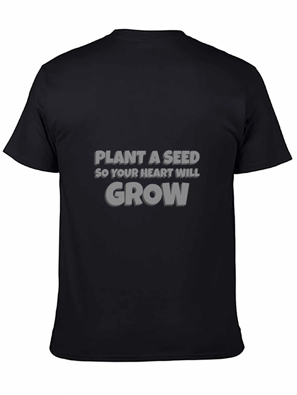 Plant a Seed Graphic Tee - Inspirational Black T-Shirt